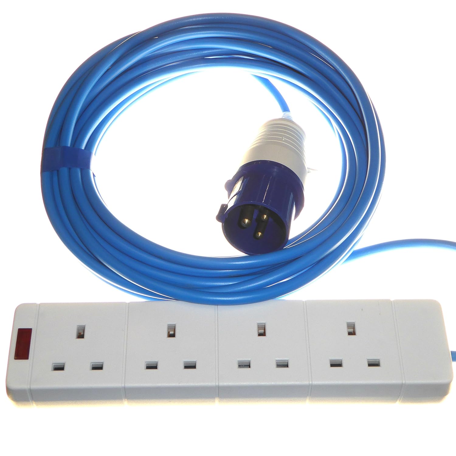 A1 ELECTRICS 16 amp plug to 4 gang socket mains hook up
