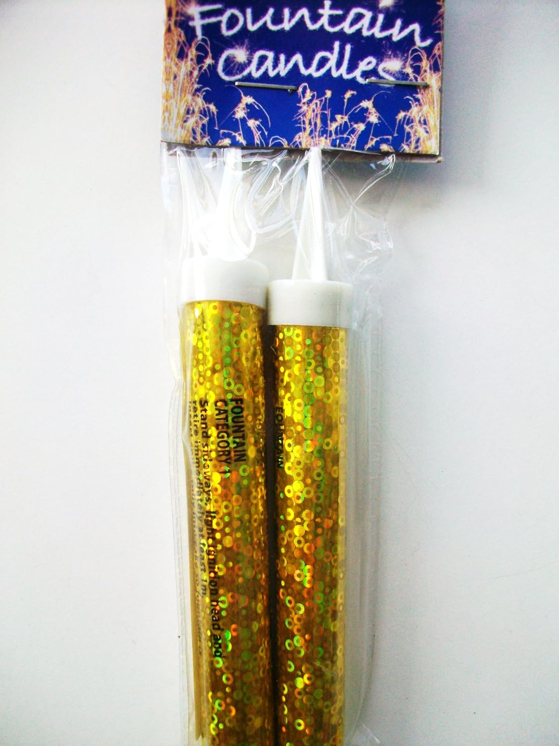 birthday cake candles 1 Pack of Fountain Candles Gold 2pk. Amazon