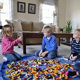 JJ PRIME Toy Storage Bag Large Foldable Play Mat Blue 150cm view 2