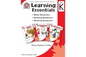 Learning Essentials Pre-K: Math, Reading, Writing, Three Books in One: Written by teachers in the Canadian Classroom