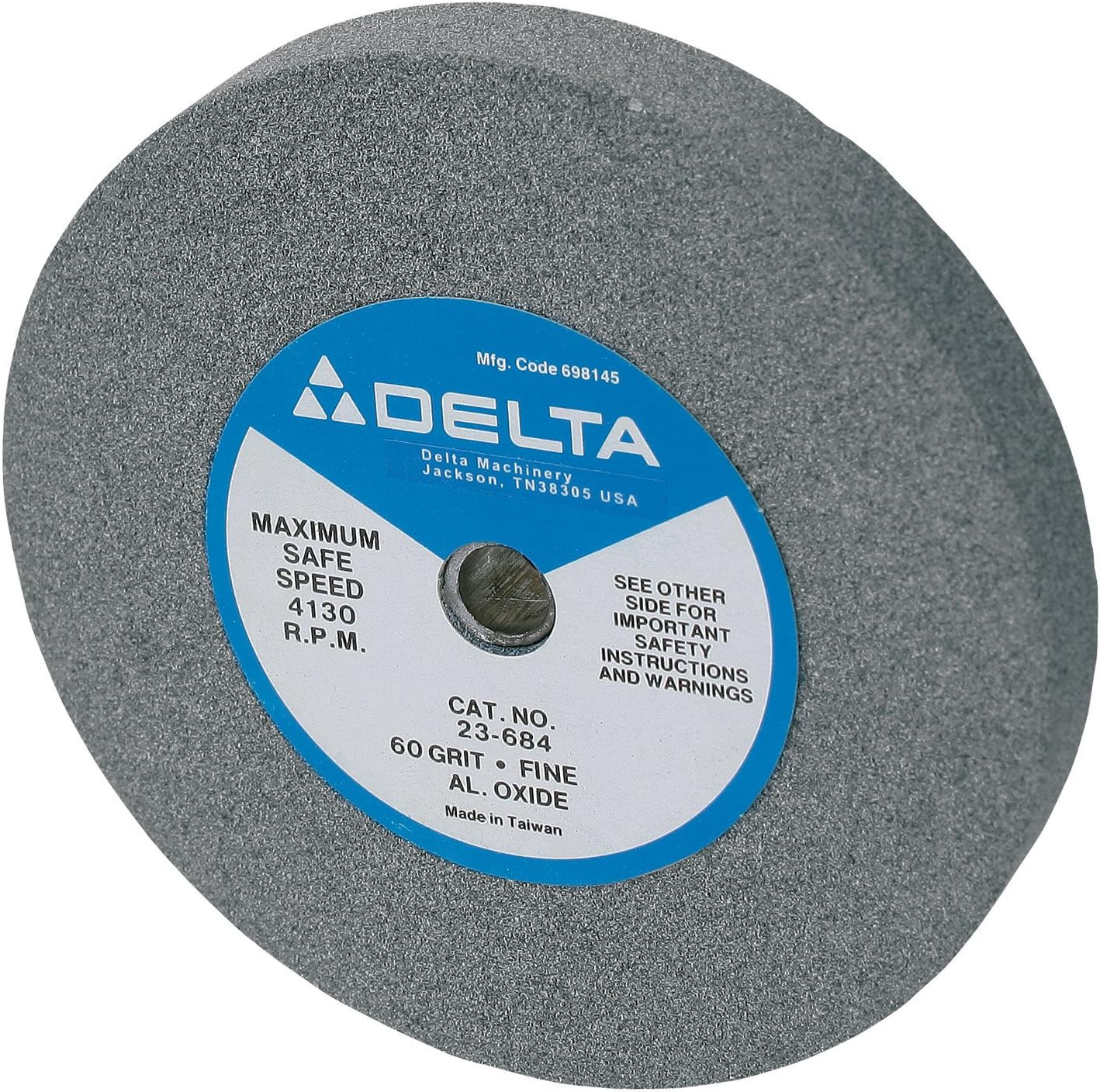 DELTA 23684 6Inch Bench Grinder Wheel, 60 Grit Fine Home