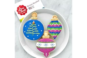 Christmas Ornaments Cookie Cutters 3-Pc. Set Made in USA by Ann Clark, Teardrop Bauble, Finial, Round Ornament