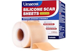 1.6”x 120”Medical Silicone Scar tape for Scars: Medical Grade Scar Sheets Reduces the Appearance of Scars from surgical Acne 