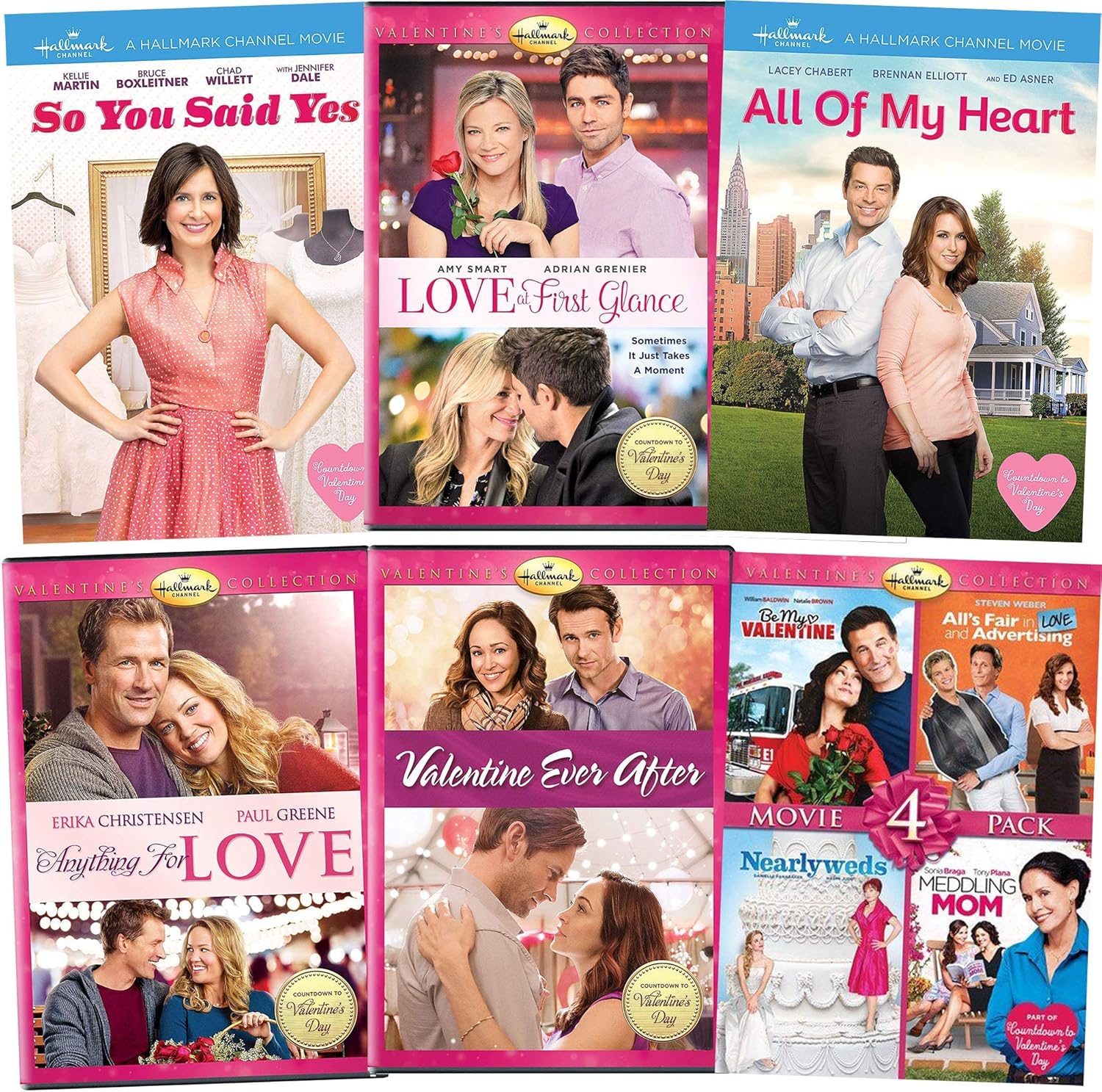 Hallmark Valentine's Day Complete 9 Romance Movie DVD Collection