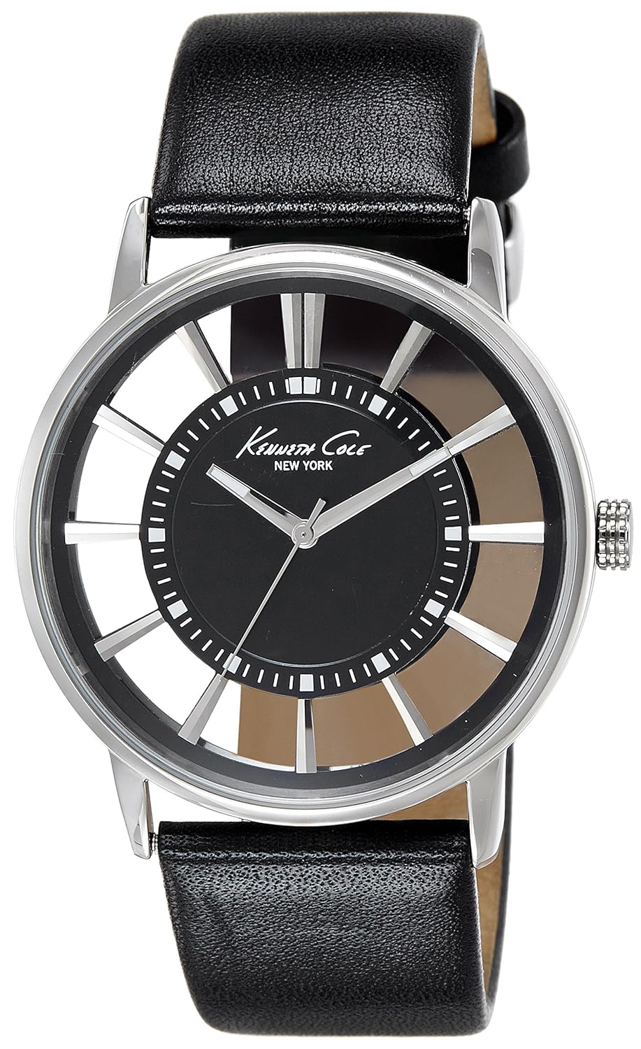 Amazon.com: Kenneth Cole New York Men's KC1793 See-Through Black Dial Watch:  Kenneth Cole: Watches