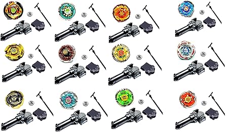 Rapidity® Kampfkreisel StarterSet Mega Metal Fusion für Beyblade Masters 4D (Flame Libra)