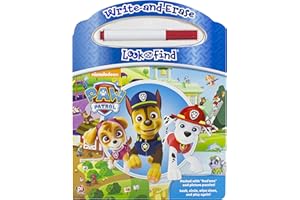 Nickelodeon - Paw Patrol - Write-and-Erase Look and Find Wipe Clean Board Book - PI Kids