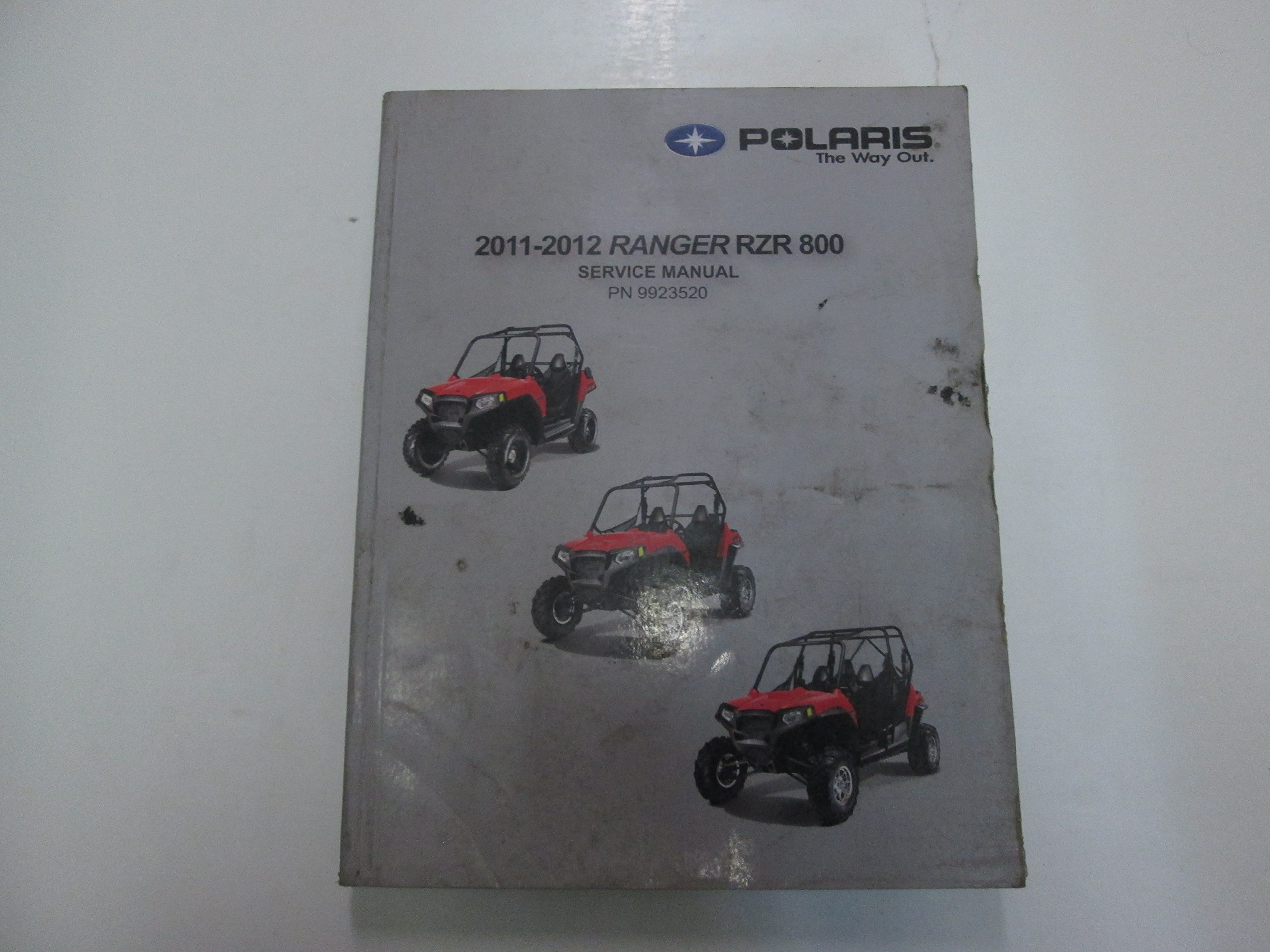 2011 2012 Polaris Ranger RZR 800 Service Repair Manual WORN STAINED FACTORY  OEM Paperback – 2011