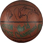 1981 Finals Game Winning Game Used Signed Basketball Boston Celtics NBA Champs - Autographed Basketballs