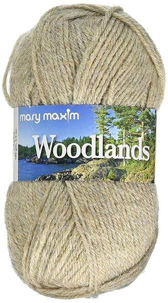 Mary Maxim Woodlands Yarn Beige Heather 4 Medium Worsted Weight Yarn For Knit Crochet Projects 90 Acrylic And 10 Alpaca 4 Ply 200 Yards