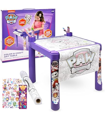 PAW PATROL – Juego De Lápices De Colores Spray Deluxe Con 16 Plantillas Y 12 Rotuladores, Para Niños De 4 Años En Adelante