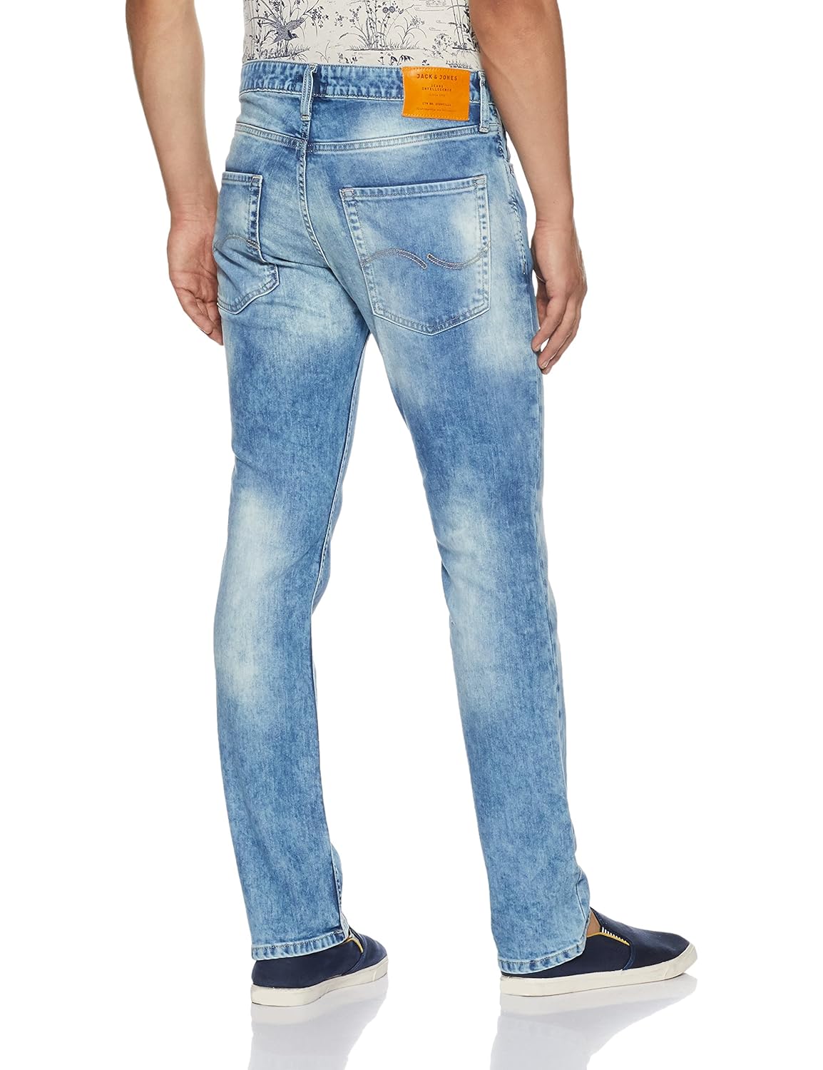 jack & jones men's clark straight fit jeans