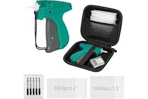 GLTAYLMY Mini Stitch Tagging Gun for Clothes with Carrying Case, 2000 Barbs and 5 Needles, Price Tag Attacher Tool Kit,Easy t