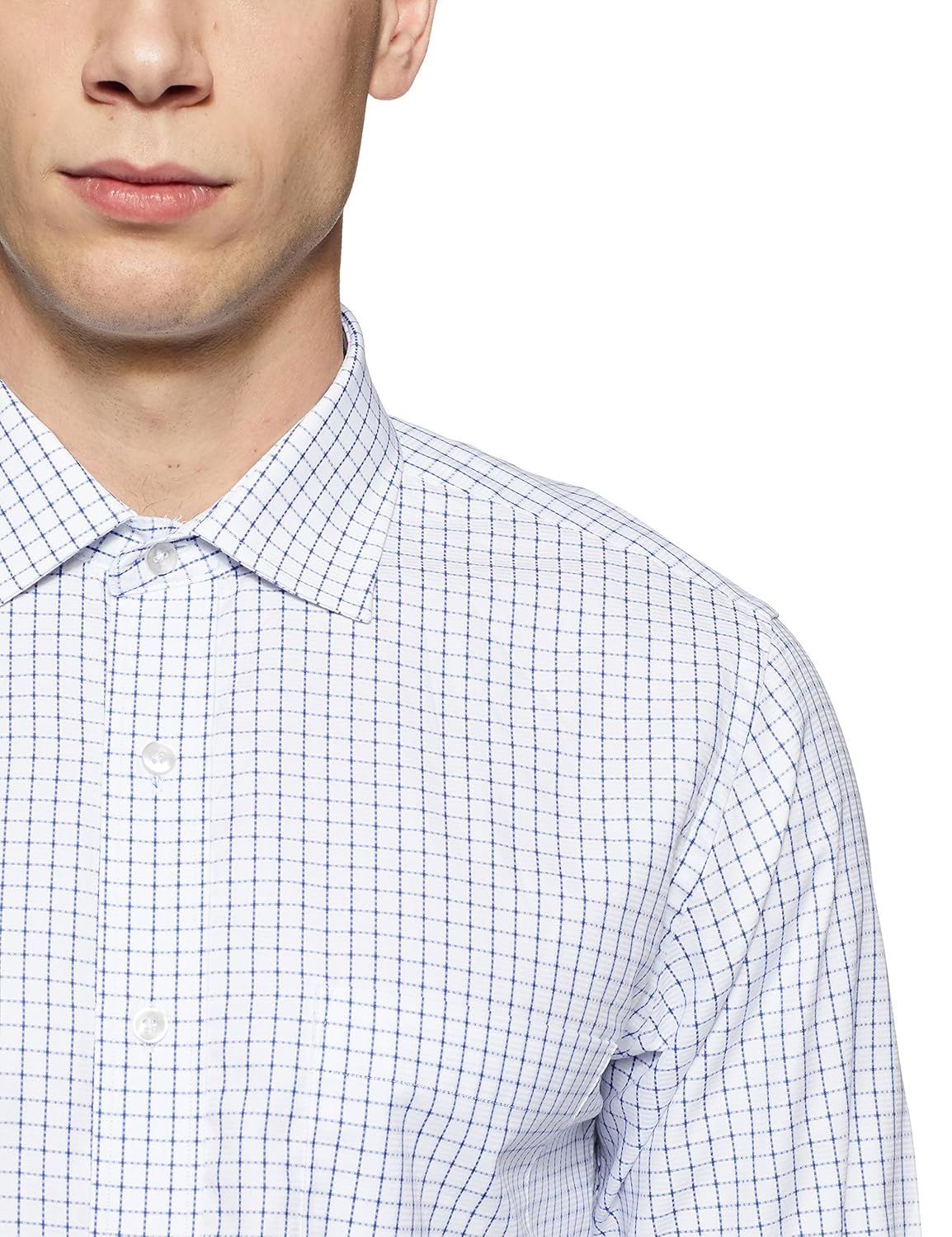 arrow men's checkered regular fit formal shirt