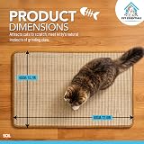 SOL Cat Scratching Mat 60x40cm Cat Scratcher Pads Durable Sisal Anti-Slip view 2