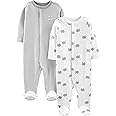 Simple Joys by Carter's Baby Neutral 2-Pack Cotton Footed Sleep and Play