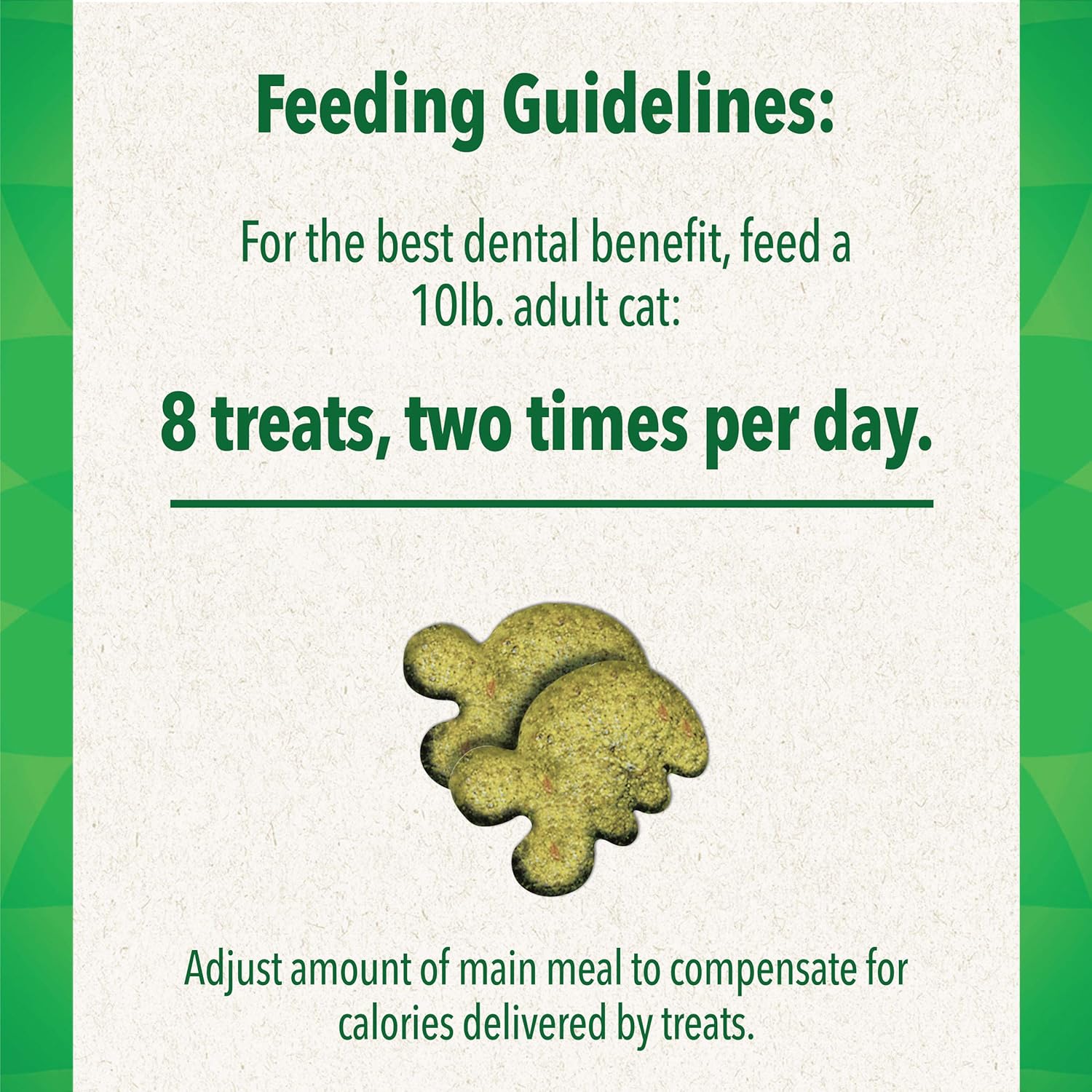 FELINE GREENIES Natural Dental Care Cat Treats Oven Roasted Chicken Flavor, 21 oz. Tub : Pet Supplies