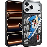 SZIYAYIH Cool Phone Case for iPhone 17 Pro Case for Boys Men Drop-Resistant Lens Protection Shockproof Basketball Sneaker Street Design Cases Compatible with iPhone 17 Pro
