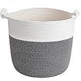 Goodpick Baby Storage Basket, Cotton Rope Laundry