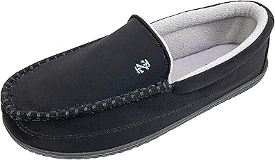 Men's Classic Two-Tone Moccasin Slipper with Memory Foam