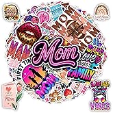 BETANAS Mom Stickers Pack – 100 PCS Cute Mother & Mama Decals for Women Wife, Grandma – Aesthetic Vinyl Waterproof Sticker for Scrapbook Water Bottle Laptop Phone, Gift Set for Mother’s Day & Birthday