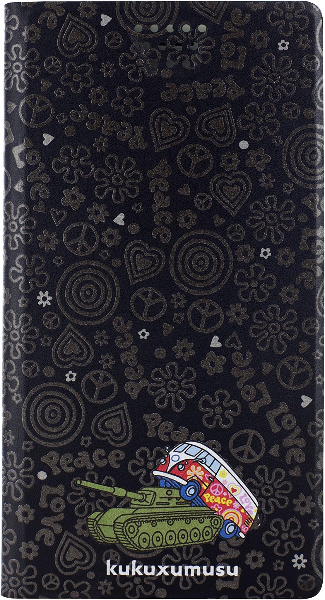 Kukuxumusu KUFM168 - Folio-Style Case with Rotating Feature and Stand for 4 Inch Telephone