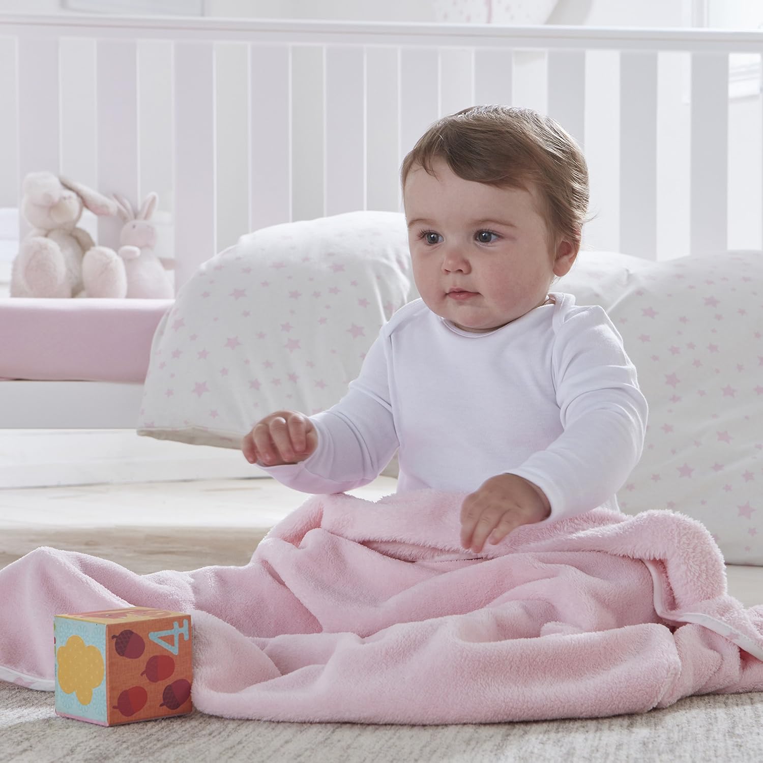 pink fleece blanket baby
