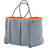 QOGiR Neoprene Multipurpose Beach Bag Tote with Inner Zipper Pocket … … … …