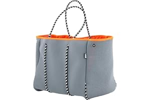 QOGiR Neoprene Multipurpose Beach Bag Tote with Inner Zipper Pocket … … … …