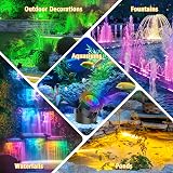 NATPOW Pond Lights Mains Powered RGB Underwater Spotlight Set of 5 view 9