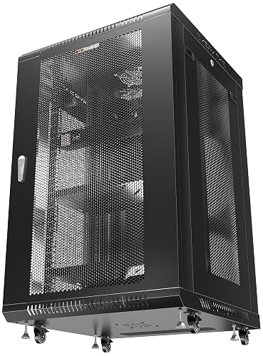 18u 24 Inch Depth Server Rack Carts Sysracks - Server Rack - Wall Cabinet - 18U Wall Mount Rack on Casters ...