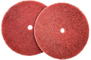 Pro-Graad 4 Pack 8” x 1/2” Very Fine (AVFN) High Strength Non-Woven Buffing, Blending, Cleaning, Light Deburring & Finishing Discs, 00672, Pack of 4