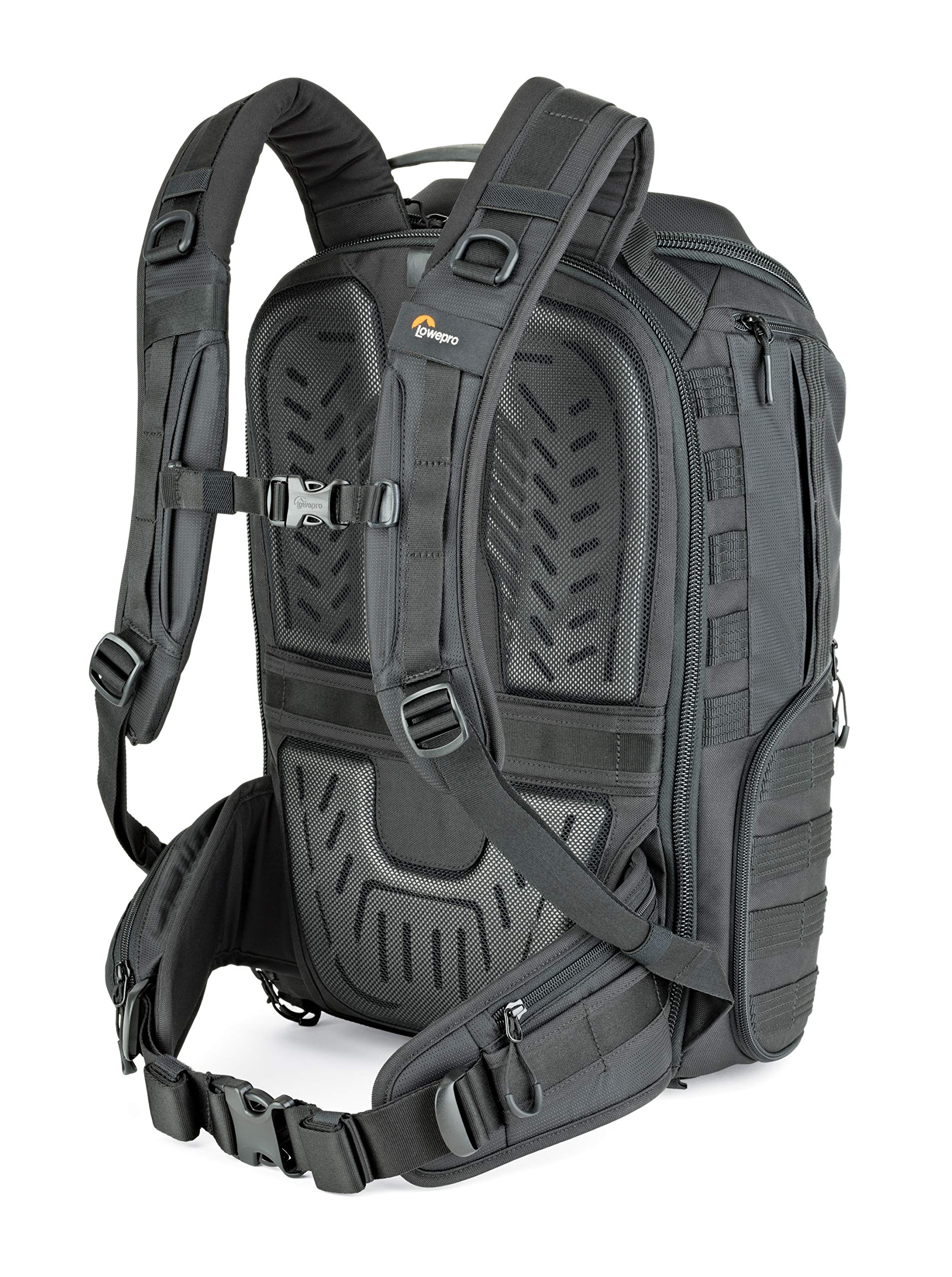 Lowepro ProTactic 450 AW II Black Pro Modular Backpack with All Weather Cover for Laptop Up to 15 Inch, Tablet, Canon/Sony Alpha/Nikon DSLR, Mirrorless CSC and DJI Mavic Drones LP37177-PWW, Black