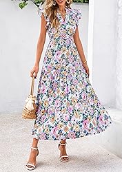 PRETTYGARDEN Women's 2025 Summer Floral Midi Dress