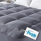 Ultra Soft Twin XL Size Mattress Topper - Viscose Made from Bamboo Pillow Top Mattress Pad for Back Pain Relief - Naturally Cooling for Hot Sleepers, Gray