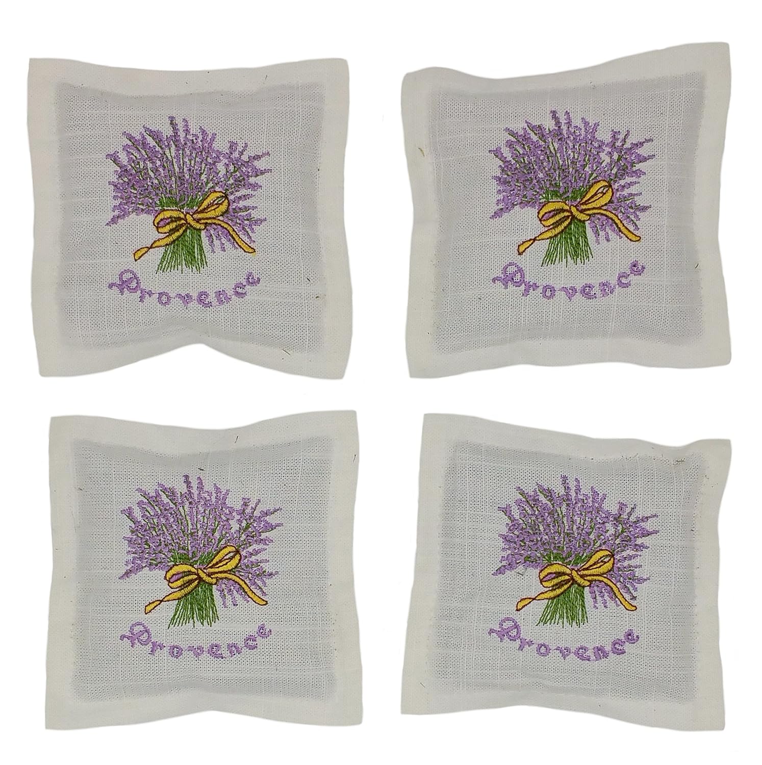 Set Of 4 4 X 25 G Model 100 G Lavender Scented Cushions Linen