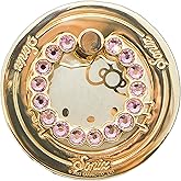 Sonix x Sanrio Magnetic Phone Grip and Phone Ring Holder - Compatible with MagSafe - Rotatable Kickstand and Phone Holder for iPhone 16, 15, 14, 13, 12 Series - Hello Kitty | Pink Rhinestone