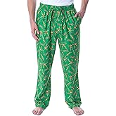 Nickelodeon Men's Teenage Mutant Ninja Turtles TMNT Allover Loungewear Sleep Bottoms Pajama Pants