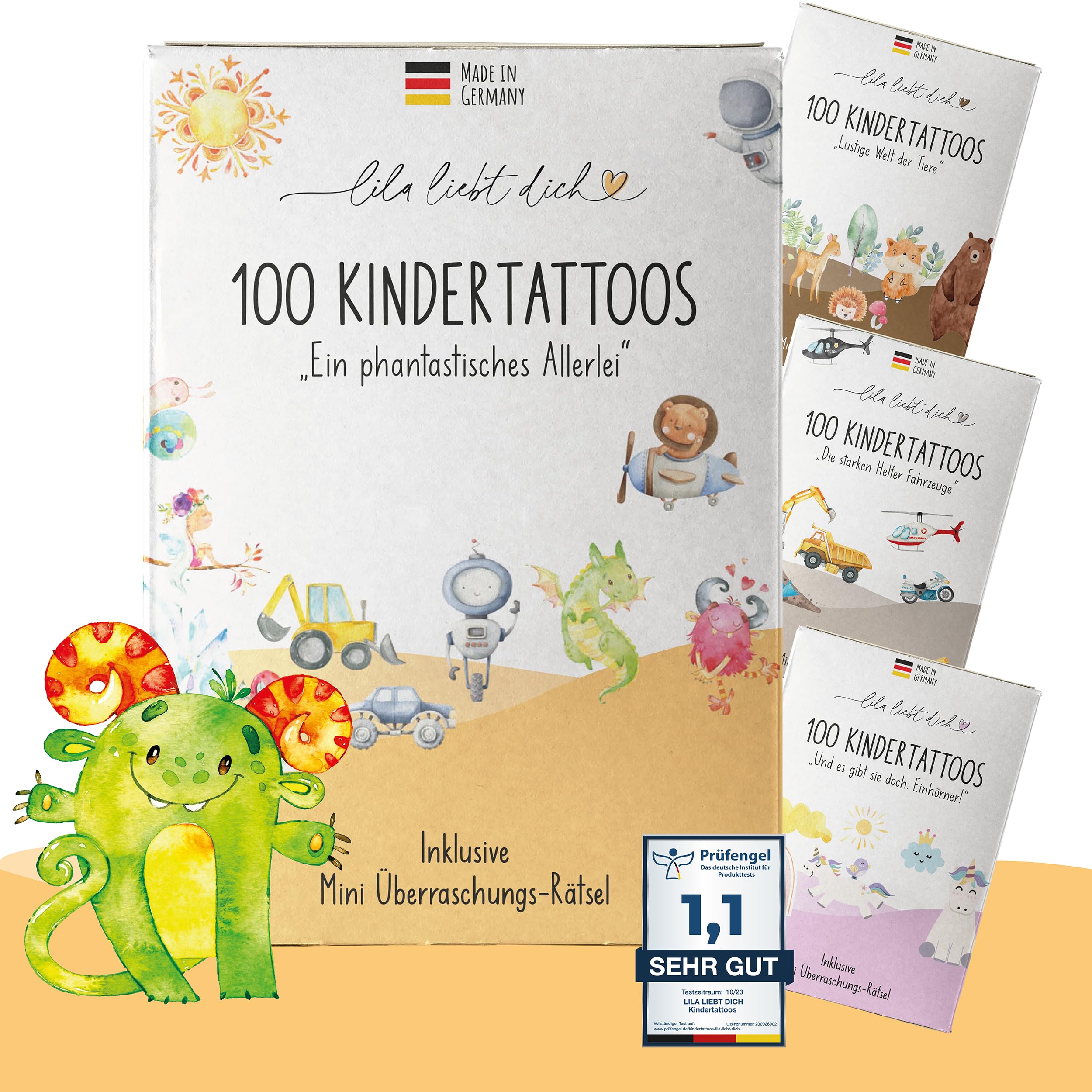 lila liebt dich 100 hautfreundliche und unbedenkliche Kindertattoos Phantastisches Allerlei, Tattoo Mädchen, Tattoo Kinder Jungen // made in Germany