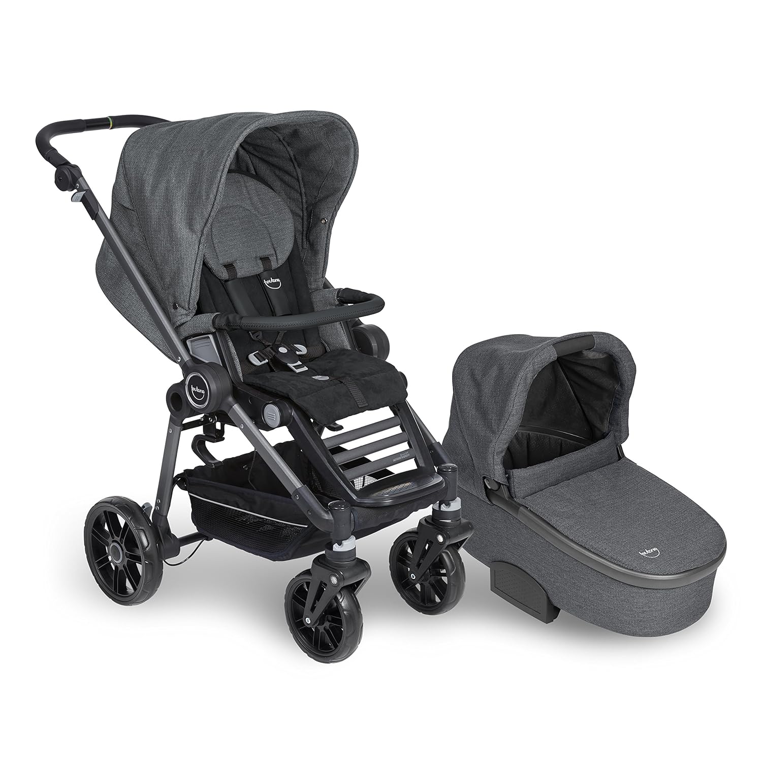 teutonia SET BL GR 7R CC GR 6040 6040 Bliss 2016 Graphite Rad 7R mit Gestelltragetasche, Marble