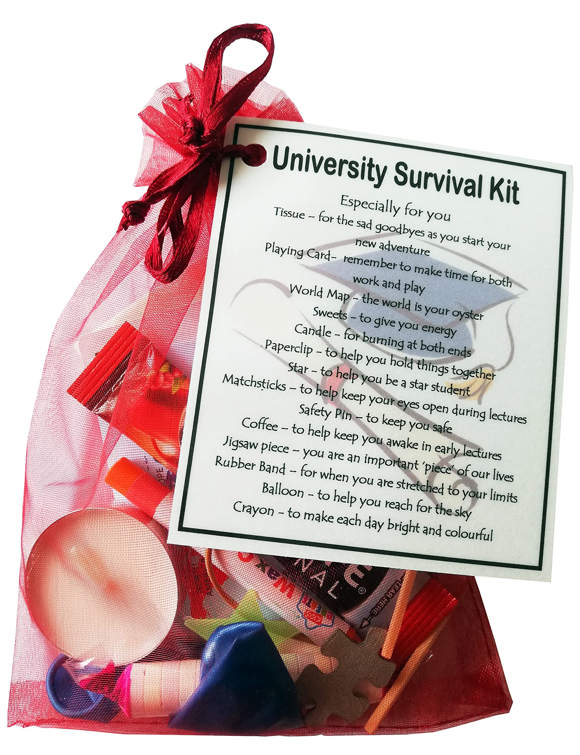 University Survival Kit - student gift, uni gift, starting university gift, starting uni gift, A Level Congratulations