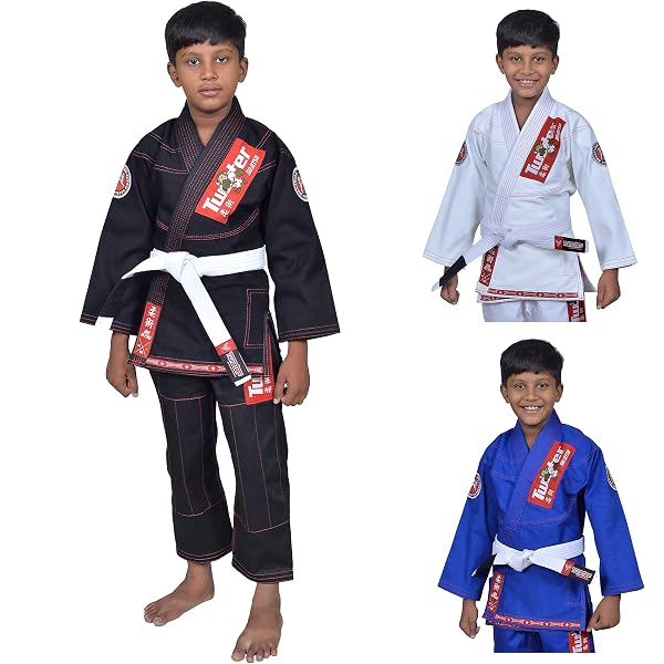 Elite Sports Ultra Light IBJJF Approved Kids BJJ Gi - Preshrunk With Free White Belt