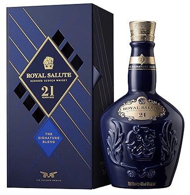 Chivas Royal Salute Blended Scotch Whisky 21 Year Old mit Geschenkverpackung – 21 Jahre gereifte Premium-Whisky Komposition a