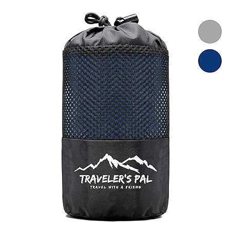 Traveler's Pal Hüttenschlafsack aus 100% hochqualitativer Baumwolle - Schlafsack mit Reißverschluss an Seite und Fußende - Le
