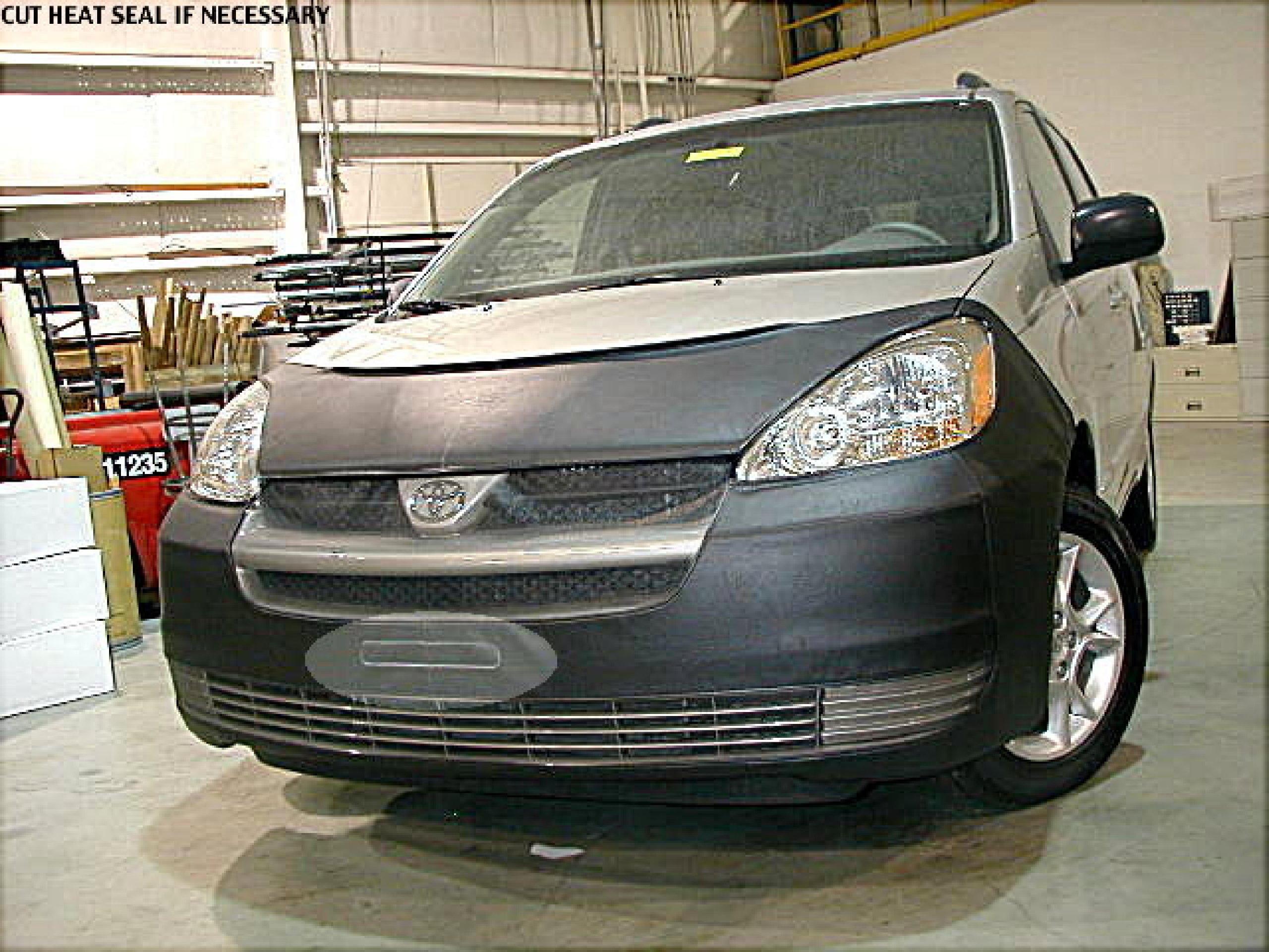 Photo 1 of **PHOTO SIMILAR, NOT EXACT ITEM**Lebra 2 Piece Front End Cover Black - Car Mask Bra - Fits - Toyota 4-Runner Model #55987