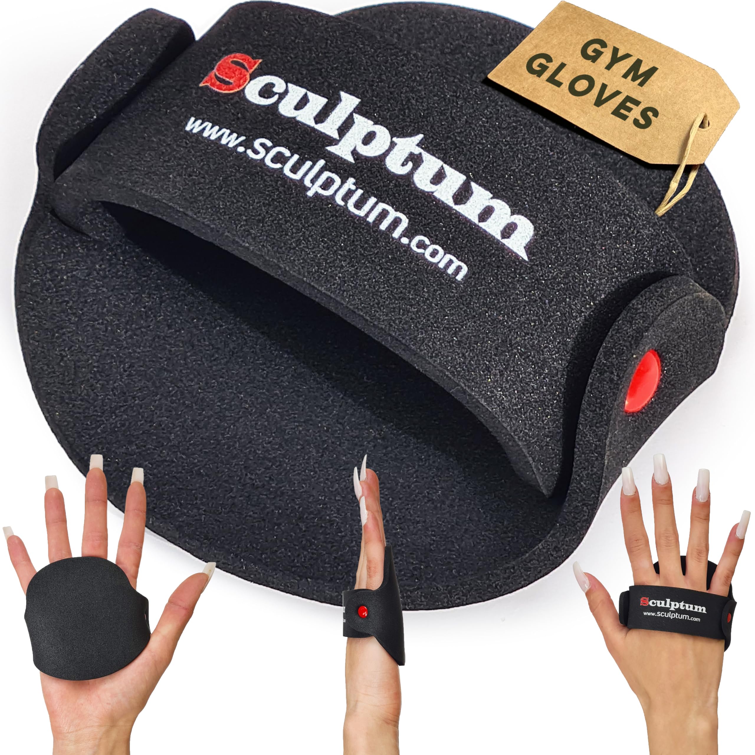 Sculptum Women's Anti-Calluses Gym Gloves: Grip and Protection for Fitness, Crossfit and Weight – Comfortable and Breathable Padding, Pad Material That Adapts to the Gym (Medium)