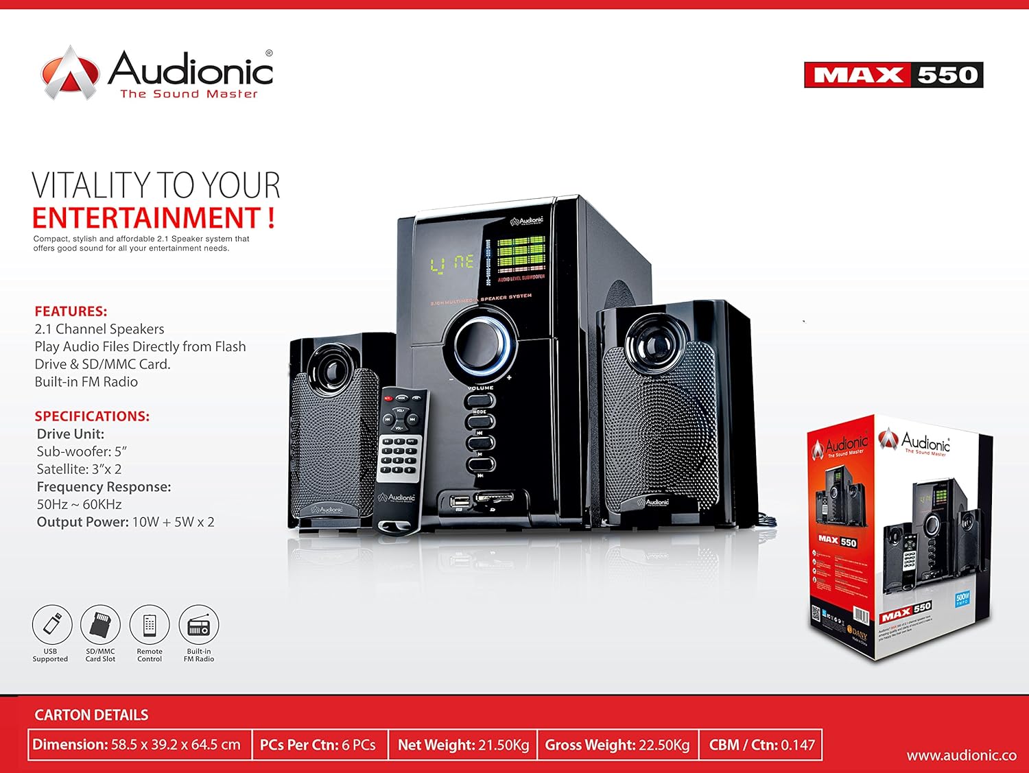 audionic 550