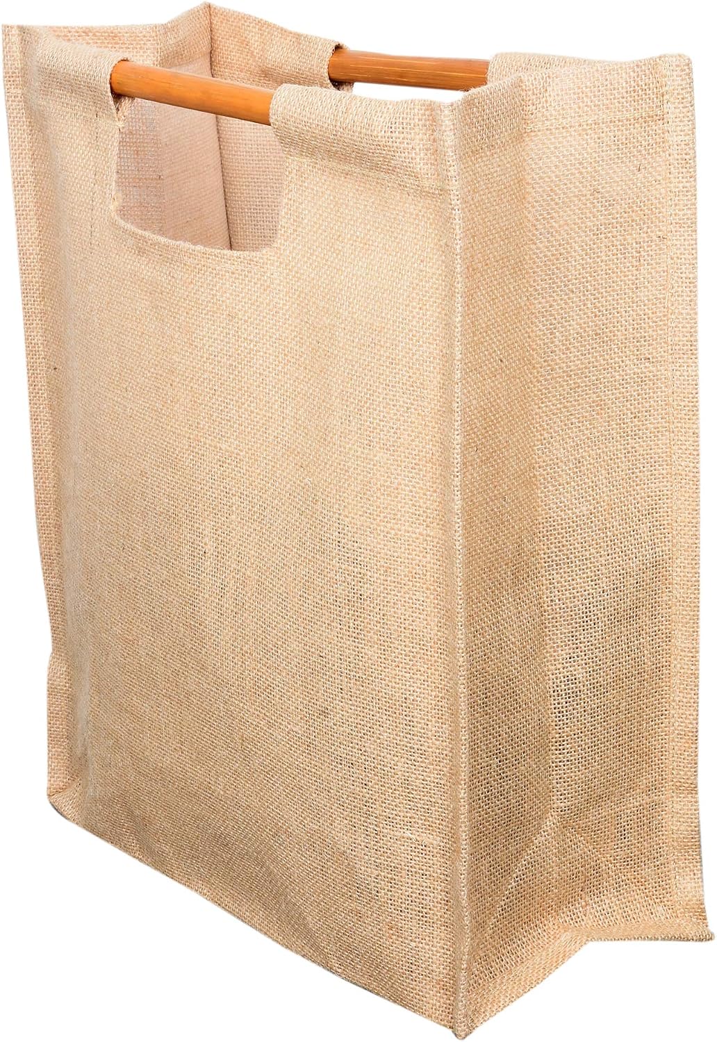 jute bag with bamboo handle