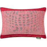 TOWN & COUNTRY TERRA Alara Solid Border Handcrafted Indoor Outdoor Decorative Pillow, 100% Recycled Materials, UV Fade Resist