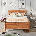 Harper & Bright Designs Full Bed Frame with Headboard and Footboard, Full Size Platform Bed, Wood Kids Full Size Bed Frame for Boys, Girls,No Box Spring Needed,Oak